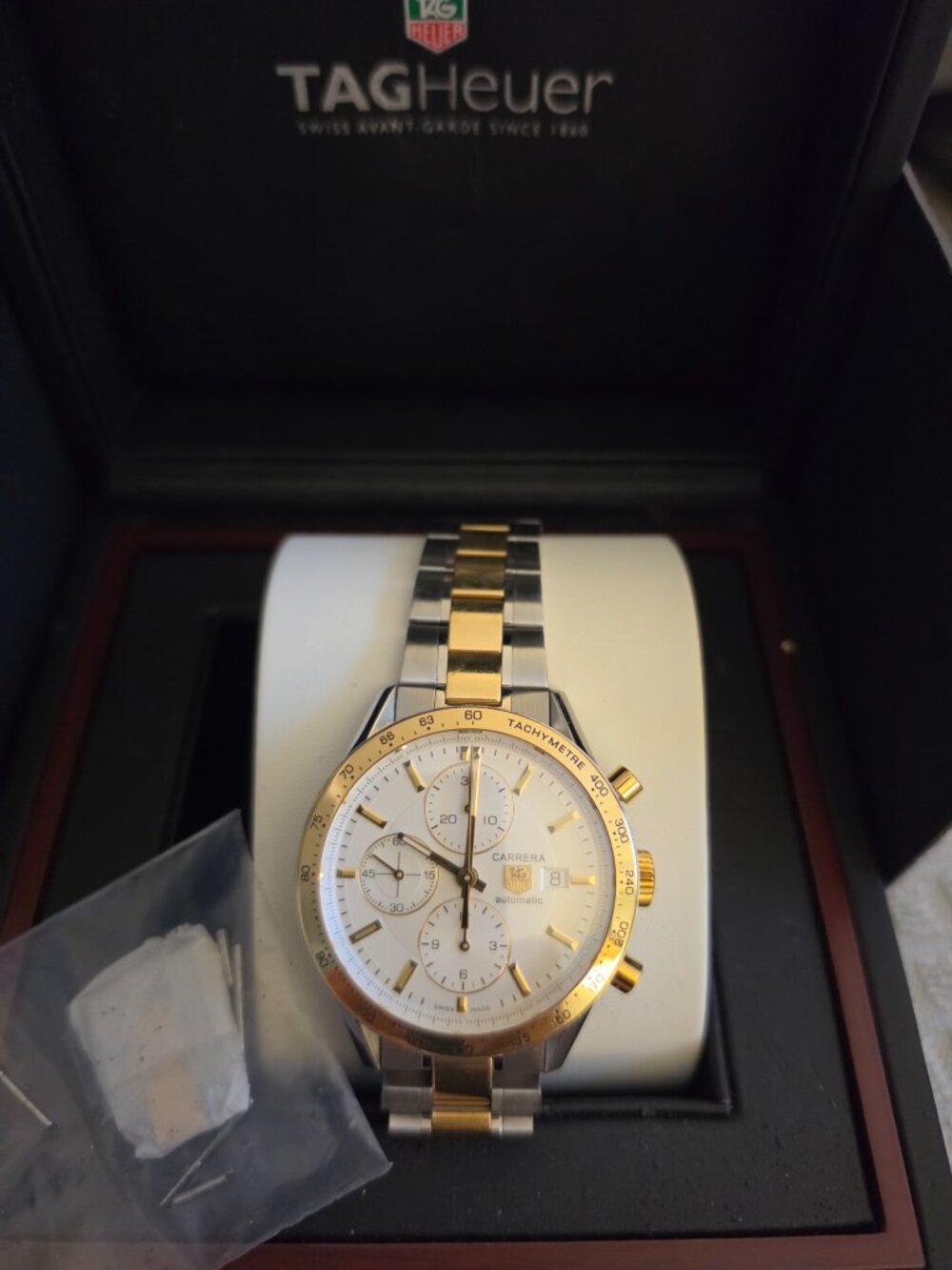 TAG HEUER Carrera  CV2050. 18k stainless Carrera Chronograph Automatic - Picture 3 of 8